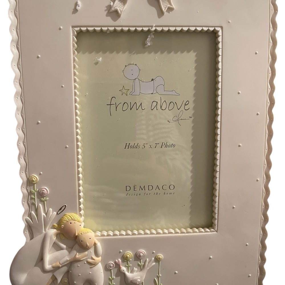 Demdaco White Frame with Angelic Motif